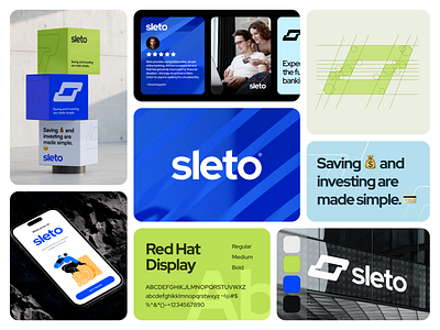 Sleto - Fintech Brand Identity banking logo brand design brandbook brandidentity branding branding design credit card design finance fintech logo letter mark logo logotype minimal modern logo online bankinf payment redesign startup visual identity