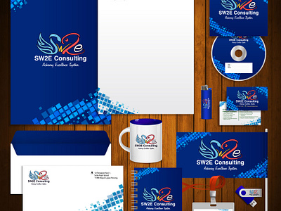 SW2E 2017 | Corporate Identity cd cover corporate design corporate identity design envelope graphic design illustration jonwkhoo letterhead logo mug namcard sw2e