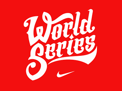 Nike World Series v.2 active bold branding design logo mlb new nfl nike power script series solid sports typography usa vector warsaw world