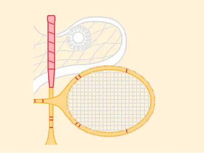 B 36days b 36daysoftype activity b badminton hand drawn illustration letter lettering