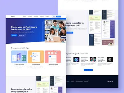 Landing Page Design branding landing page minimal ui user interface ux