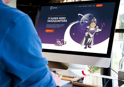 IT Heros adobe photoshop custom graphics custom homepage design design figma homepage design website design