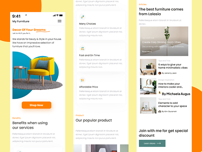 MY FURNITURE (RESPONSIVE) design furniture responsive ui ui ux ux website