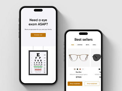 Glasses E-Commerce Website - Mobile e commerce glasses glasses shop minimal mobile mobile app mobile design online store responsive ui ui design user experience user interface ux ux design web web design web shop website website design