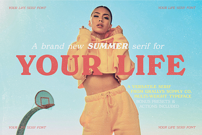 Your Life - Summer Serif Font serif font serif typeface summer font summer serif