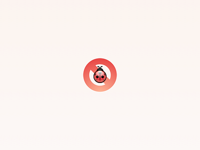 Debug ban bug debug forbidden graphic design icon ladybug logo ui