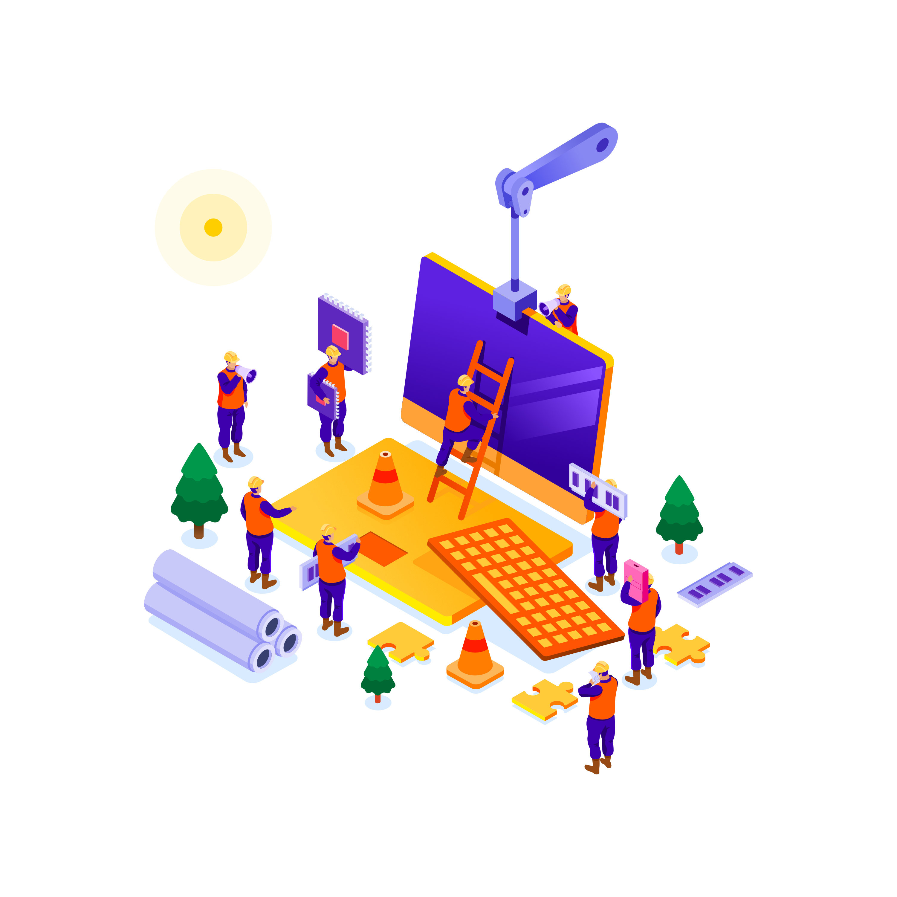 Isometric Illustrations 2021-2022 design graphic design graphics icon illustration isometric isometric icon isometric illustration minimalism vector