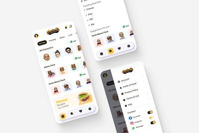 Sticker Application design design systems figma productdesign prototyping ui user experience user interface wireframing