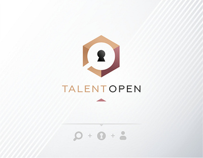 Talent Open Logo Design for recruitment agency brand branding logo logo designer logodesign logodesigner logos recruiting yamilogos yana tokareva
