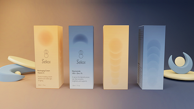 Selios - Skincare Packaging / Branding 3d 3d modelling adobe blender brand identity branding commercial creative direction day design designer graphic graphic design illustration illustrator indesign logo night skincare vector