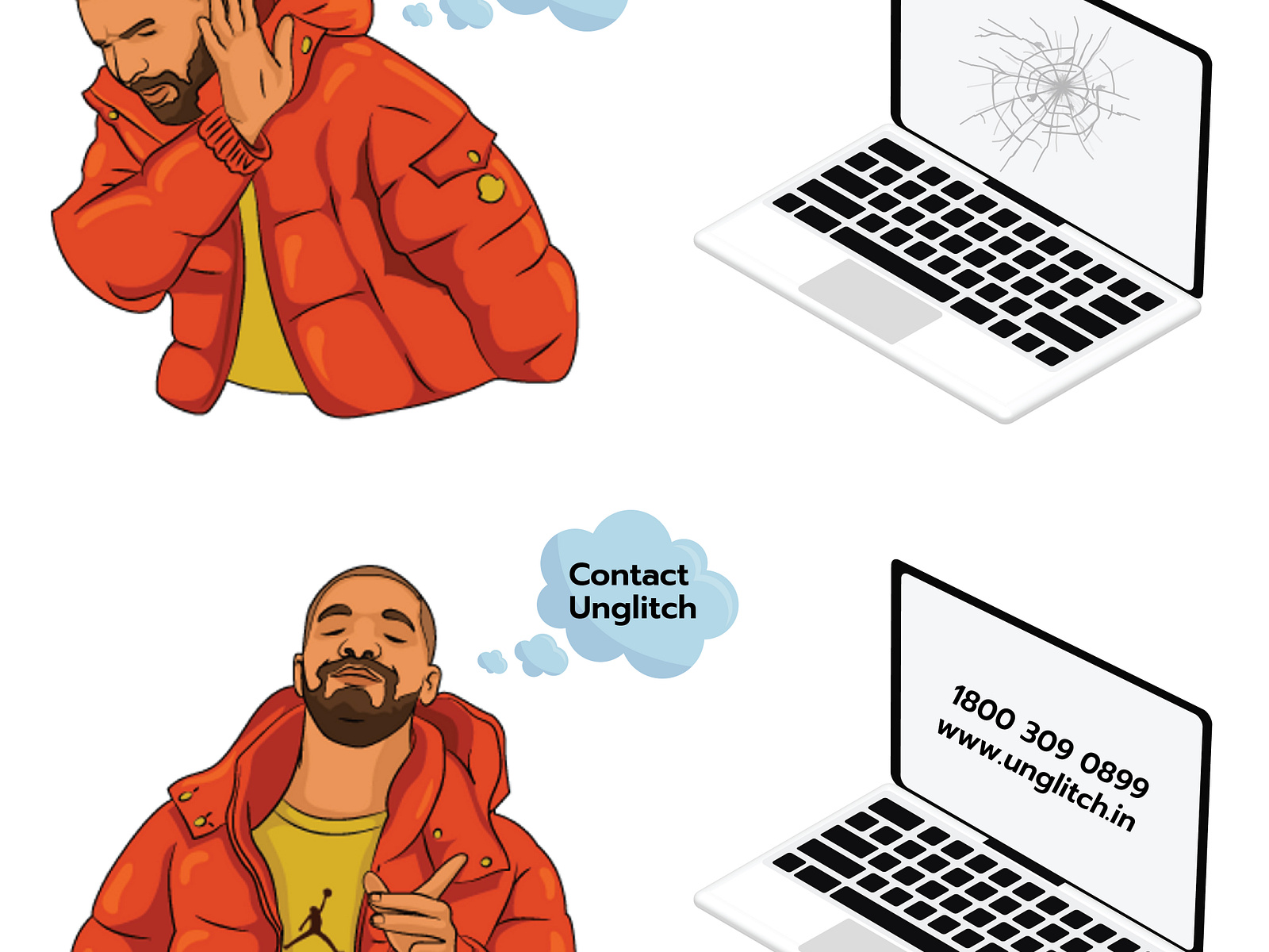 Laptop Repair & Laptop Screen Problem by Unglitch on Dribbble