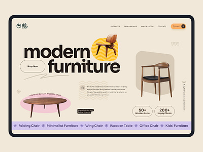 Modern Furniture Website chair decor ecommerce furniture furniture website kids furniture modern furniture office furniture shopify shopping stylish furniture trending uiuxdesign user interface web layout wing chair wooden