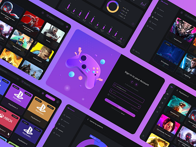 Gamer | App Design app computer game design game games ui ux