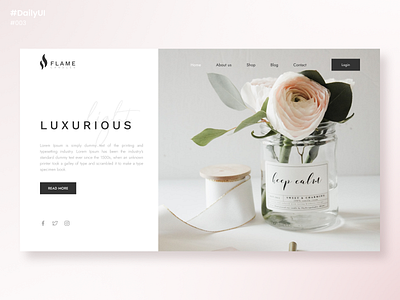 DailyUI003 - Landing Page ui uiux