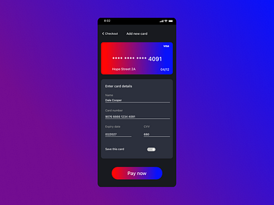 Checkout screen of a banking app | hey.key design app banking banking app branding checkout design fintech mobile app mobile banking mobile ui ui