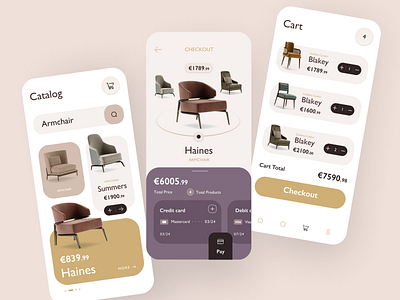 Furniture store - Mobile app app app design e commerce e commerce app e commerce design ecommerce furniture furniture app furniture store logo mobile app mobile app design mobile design mobile ui onlineshop shop