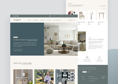 Crafting Elegance: The Hedgeroe Website Design! branding design figma graphic design illustration logo ui ux website development