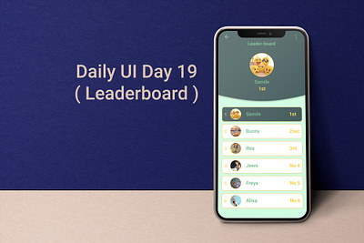 Daily UI 19 ( Leaderboard ) 019 dailyui day19 design leaderboard ui