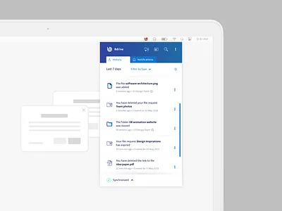 Activity Center | Cloud Storage Solution activity center cloud cloud hosting cloud storage cloud storage solution desktop app desktop application download dropbox filehosting filehosting tool notification center product redesign ui upload ux