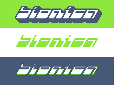 Bionica Y2K bionica branding chrome graphic design hand lettering lettering logo logotype sticker type typography y2k