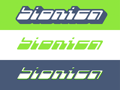 Bionica Y2K bionica branding chrome graphic design hand lettering lettering logo logotype sticker type typography y2k