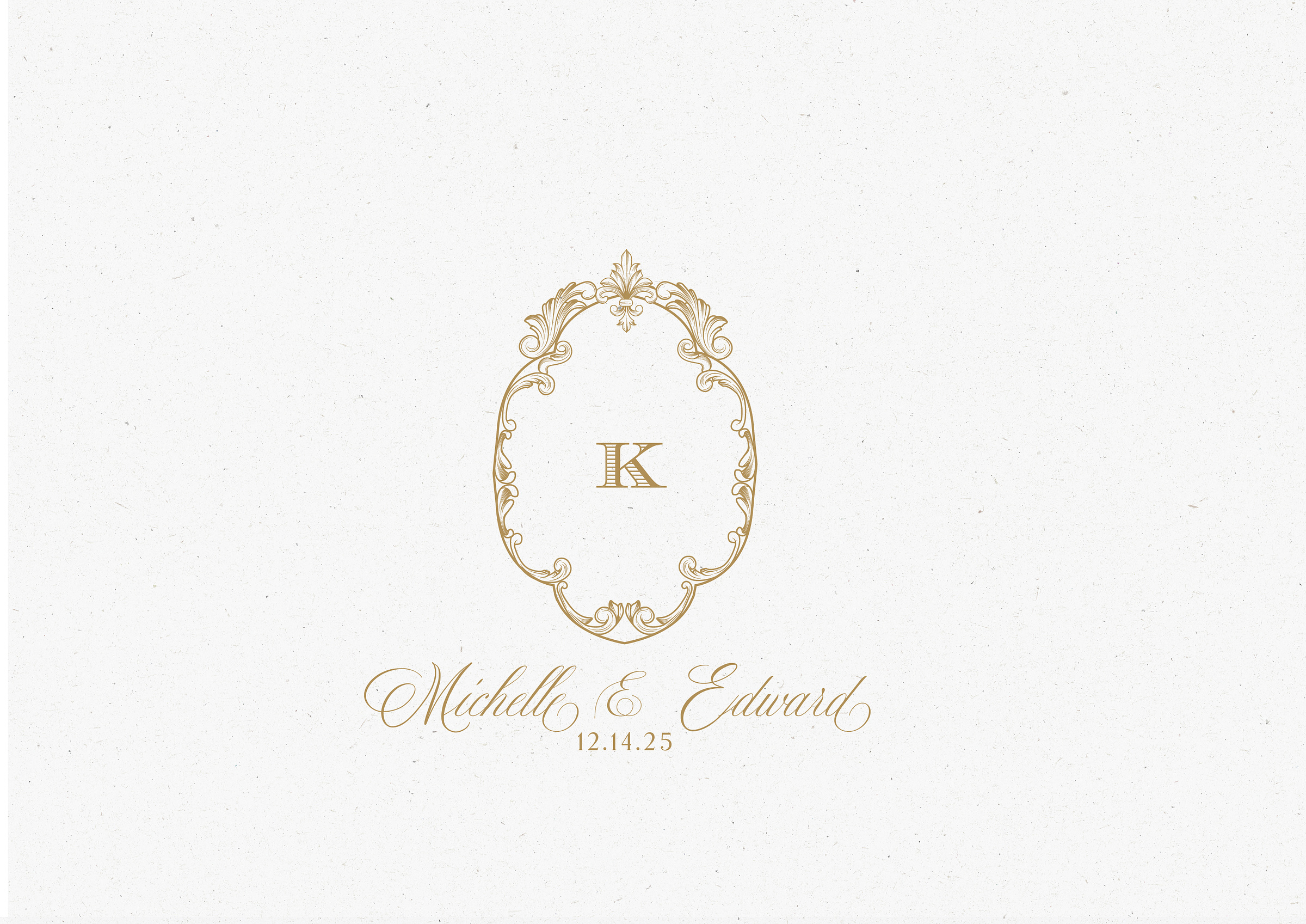 Chic Gold Wedding Logo Design by weddinglinvit on Dribbble