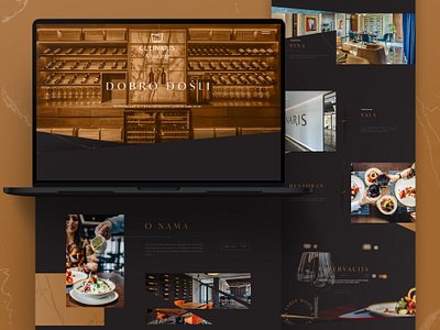 Website - Restaurant brand branding design food identity minimalistic modern restaurant ui ui ux website