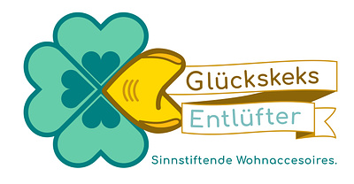 Sinnstiftende Wohnaccessoires von Glückskeks-Entlüfter branding design graphic design illustration logo product design vector