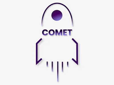 Comet Logo Design branding design graphic design illustration logo typography ui ux vector