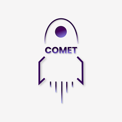 Comet Logo Design branding design graphic design illustration logo typography ui ux vector