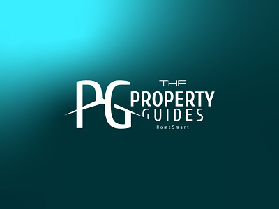 The Property Guides Logo branding design home house logo pg real estate roof vector