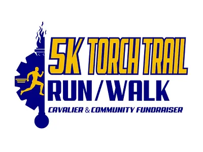 5K TORCH TRAIL RUN / WALK Logo Design logo design logofolio vector