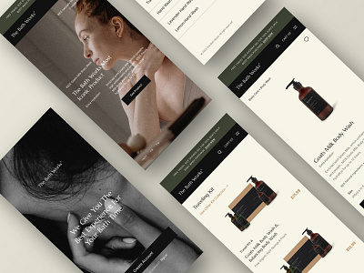 The Bath Works - Body Soap Brand App apps brand design graphic graphic design interface ui uiux ux