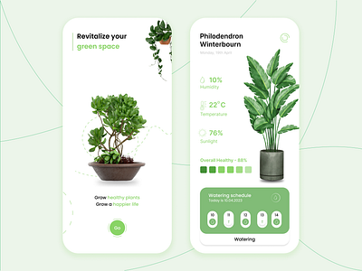 Plant Management App appdesign branding design designertool designertools figma illustration logo ui uidesigner