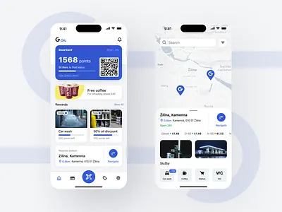 ⛽️GOil - Petrol Station App gas gasoline station mobile app mobile design petrol ui