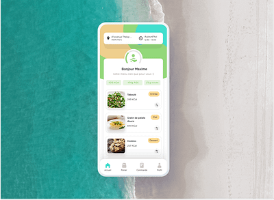 Elementals app app mobile delivery elementals food health menu mobile order persona personnalisation ui ux
