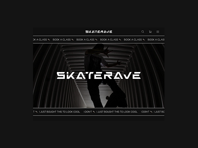 Site for skate park graphic design main page skate design skate park website skateboard ui web design
