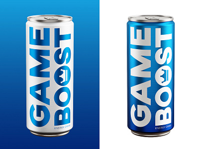Energy drink can design 250 ml 3d blue branding can design drink energy drink fast food game boost graphic design identity label logo logotype non alcohol package packaging soda water