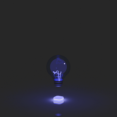 3D Lamp 3d blender branding design illustration light neon ui