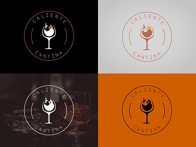 Caliente Cantina Logo Design creative logofolio minimal logo