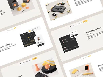 Zelt Case Study 3d cuberto devices employee figma footer graphics header hr platform illustration interface design layout motion design tool ui ux web