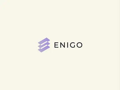 E-Commerce Logo & Brand Identity Design - Enigo 3d logo brand brand identity branding and identity branding design design ecommerce ecommerce logo letter logo logo logo design logodesign minimal logo modern logo monogram logo negative space negative space logo startup logo