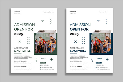 Junior School Promotion education flyer template learn