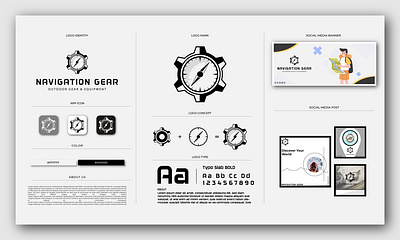 Brand Guidelines advertising brand brand identity brandguidelines branding concept design gear graphic design graphicdesign illustration logo logo design logofolio minimal minimalsit navigation socialmediapost solution