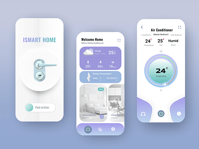 Smart Home Control App appdesign control design honecontrol mobileapp mobiledesign smartapp smartcontrol smarthome smarthomeapp smarthomecontrol ui uidesign uiux