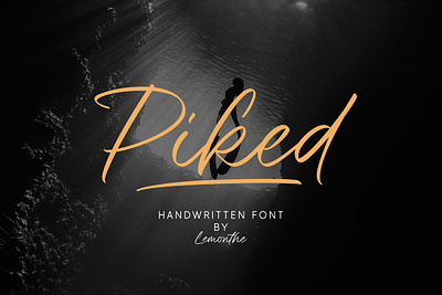 Piked - Handwritten Font branding calligraphy design fonts handlettering illustration logo typeface typography ui