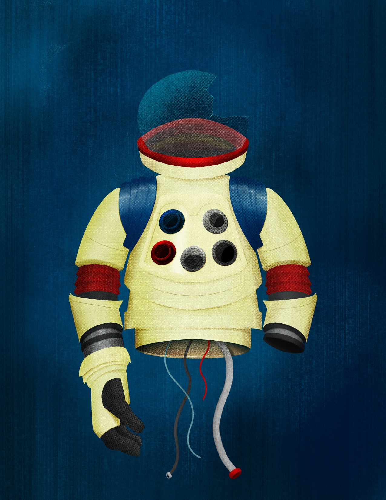 Defunct and Derelict nasa space texture vector