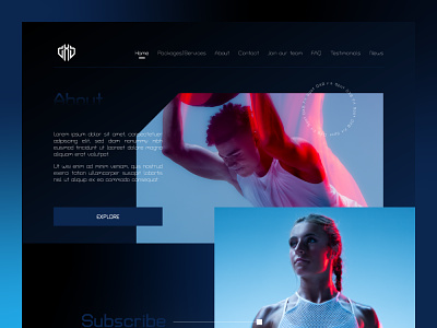 DXB Fit Sport Website design sport sports website
