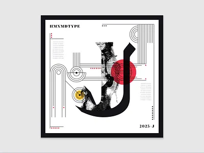 36 Days of Type | J (2023) 36days j 36daysoftype 36daysoftype10 design experimental experiments graphicdesign illustration j type typography