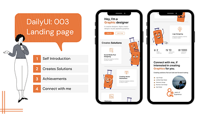 Here's the landing page #dailyui #003 003 branding dailyui design graphic design graphicdesigner graphics illustration ui ux vector